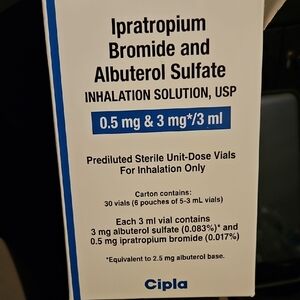 Lot Of 20 Individual Doses-Albuterol Sulfate & Ipratropium Bromide.NEW IN PACKS